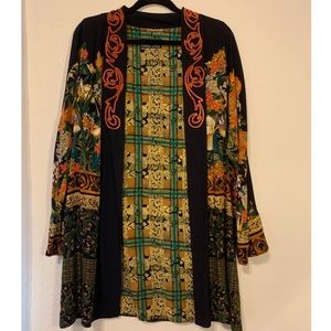 Vintage Boho Gypsy Floral Duster/Kimono